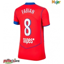 Camiseta Paris Saint-Germain Fabian Ruiz #8 Tercera Equipación para mujer 2025-26 manga corta